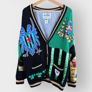 Vintage Y2K NO! JEANS Oversized Graphic Cardigan